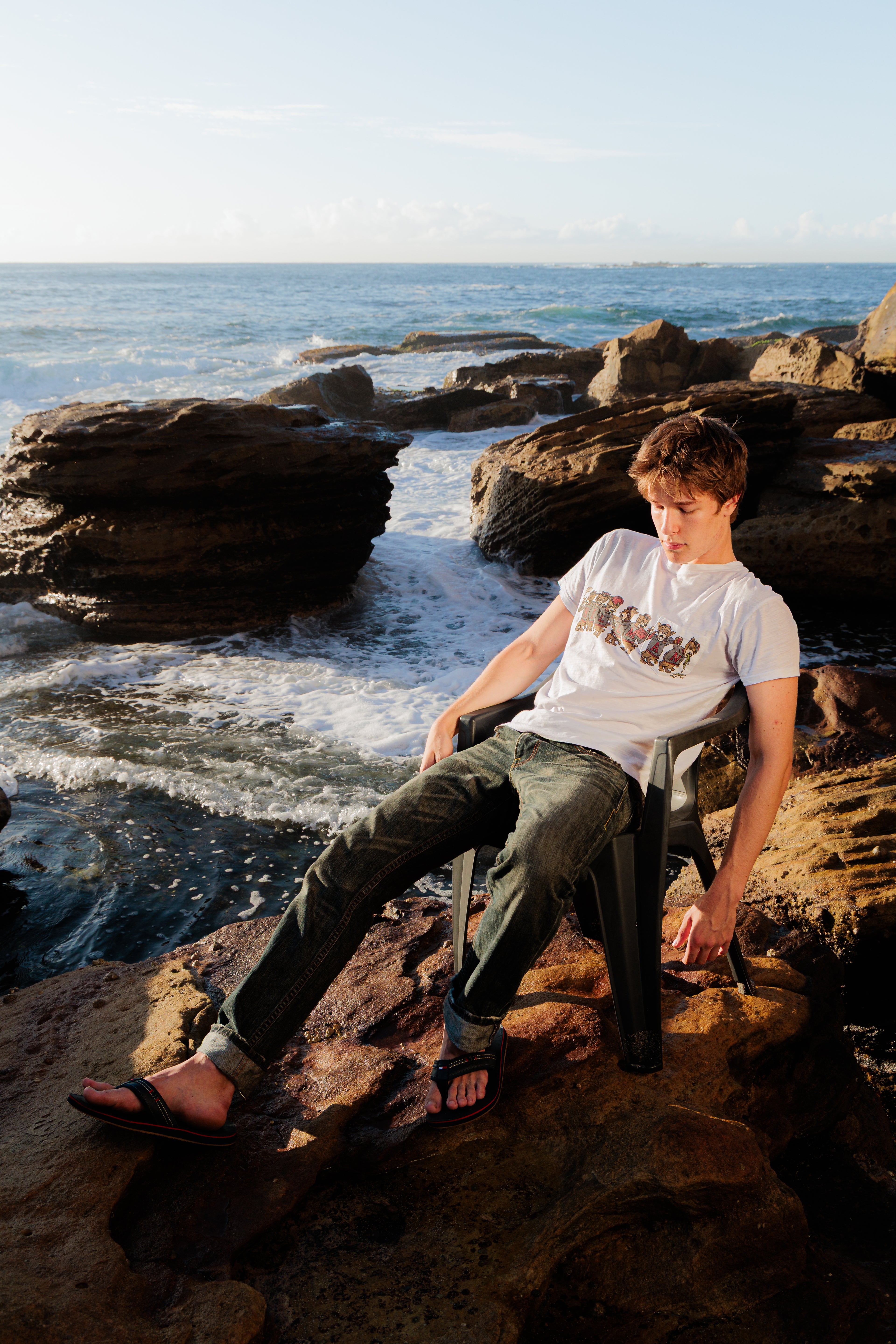 Frat-Cat Slub pocket tee