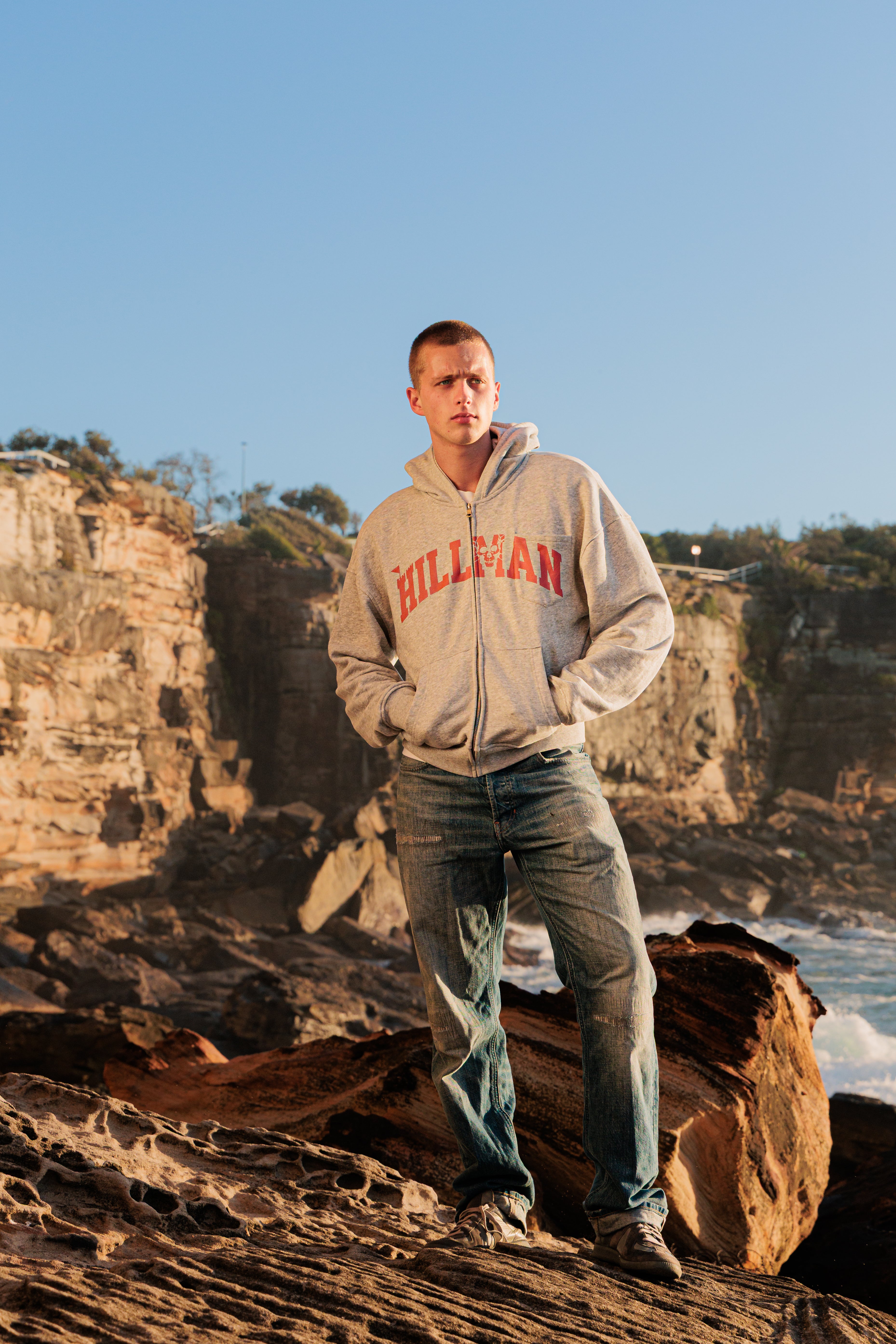 Hillman Spell-out pocket hoodie